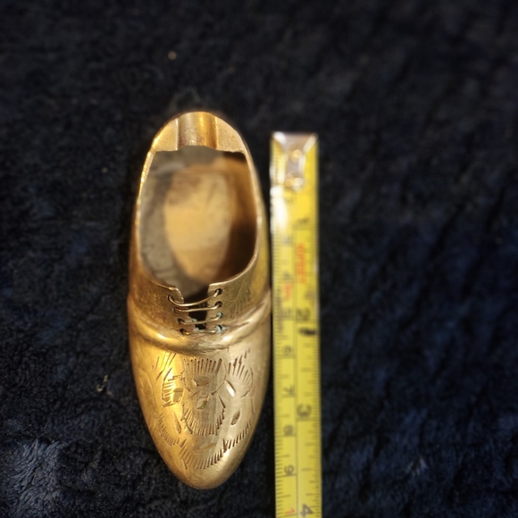 Vintage Brass Oxford Ashtray Shoe 3" - Picture 3 of 5